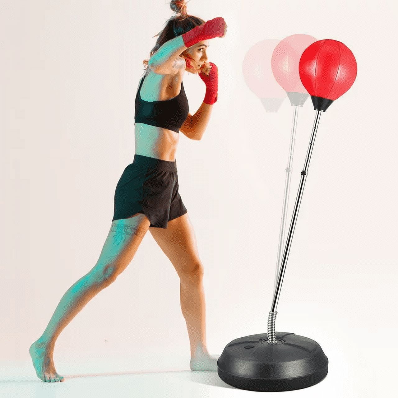 Punching Bag with Stand for Kids & Adults Punching Bag, Adjustable Stands are Perfect for Exercise and Fitness