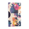 thumbnail image 2 of Yayeee Blank Wall Plate Cover 1-Gang 4.5"x2.7" Home Unused Decorative Outlet, Flowers Pattern Style, 2 of 7