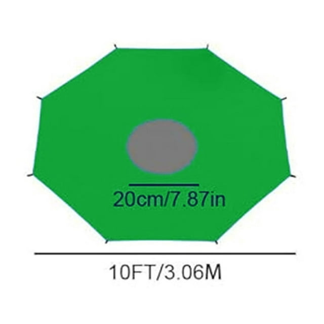Couverture d'Ombre pour Trampoline / Protection UV et Résistant aux Intempéries / Convient aux Trampolines de 8 Pieds 10 Pieds 12 Pieds 14 Pieds / Accessoire de Terrain de Jeu Extérieur pour Enfants