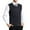 Dark Gray, variant on uikmnh Vests for Men Men's Fashion Casual Jacquard V-Neck Plaid Pattern Sleeveless Sweater Vest with Bottomed Hem Design Size:L