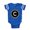 Royal Blue, variant on CafePress - Monogram Medallion C - Cute Infant Baby Football Bodysuit