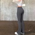 thumbnail image 7 of OQQ Women's 2 piece Yoga pants ribbed seamless sports high-waisted flare leggings., 7 of 7