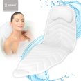 thumbnail image 5 of Atomi 48 Inch White Luxury Leaf Shaped Full Body Bath Pillow, 5 of 9