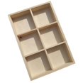 thumbnail image 1 of Wooden Drawer Organizer with Compartments Stationery Storage Box Sorting Tray, 1 of 4