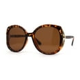 thumbnail image 2 of Womens Polarized Iconic Large Butterfly 90s Designer Style Sunglasses Tortoise Brown, 2 of 4