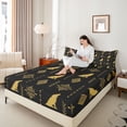 thumbnail image 4 of Feelyou Tribal Wolf Adult Twin Sheet Sets, Bohemian Western Aztec Bedding, 3-Piece, 4 of 7