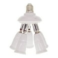 thumbnail image 2 of facefd E27 Splitter 220V 3A Lamp Bulb Socket Converter Light Adapter Improvement Plastic Portable Holder Warehouse Accessory 1 to 5, 2 of 9