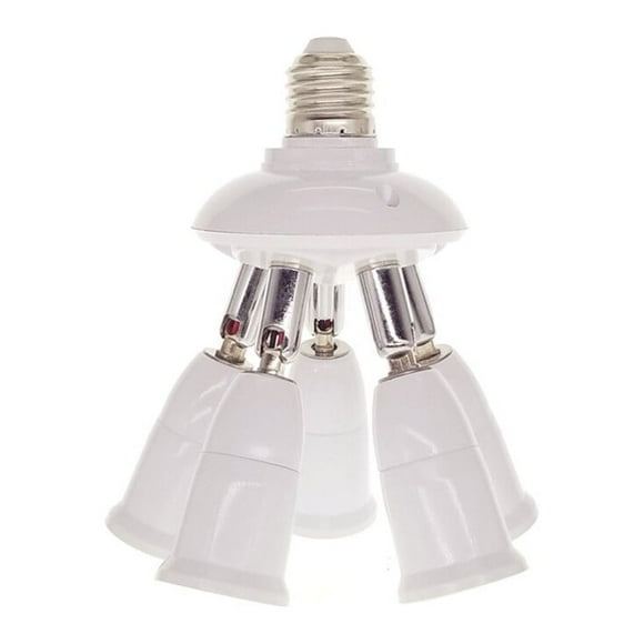 Séparateur E27 220V 3A Rallonge de Douille d'Ampoule Extension de Douille d'Ampoule E27 Convertisseur d'Adaptateur d'Éclairage Amélioration Plastique Support Portable Accessoire d'Entrepôt 1 à 5