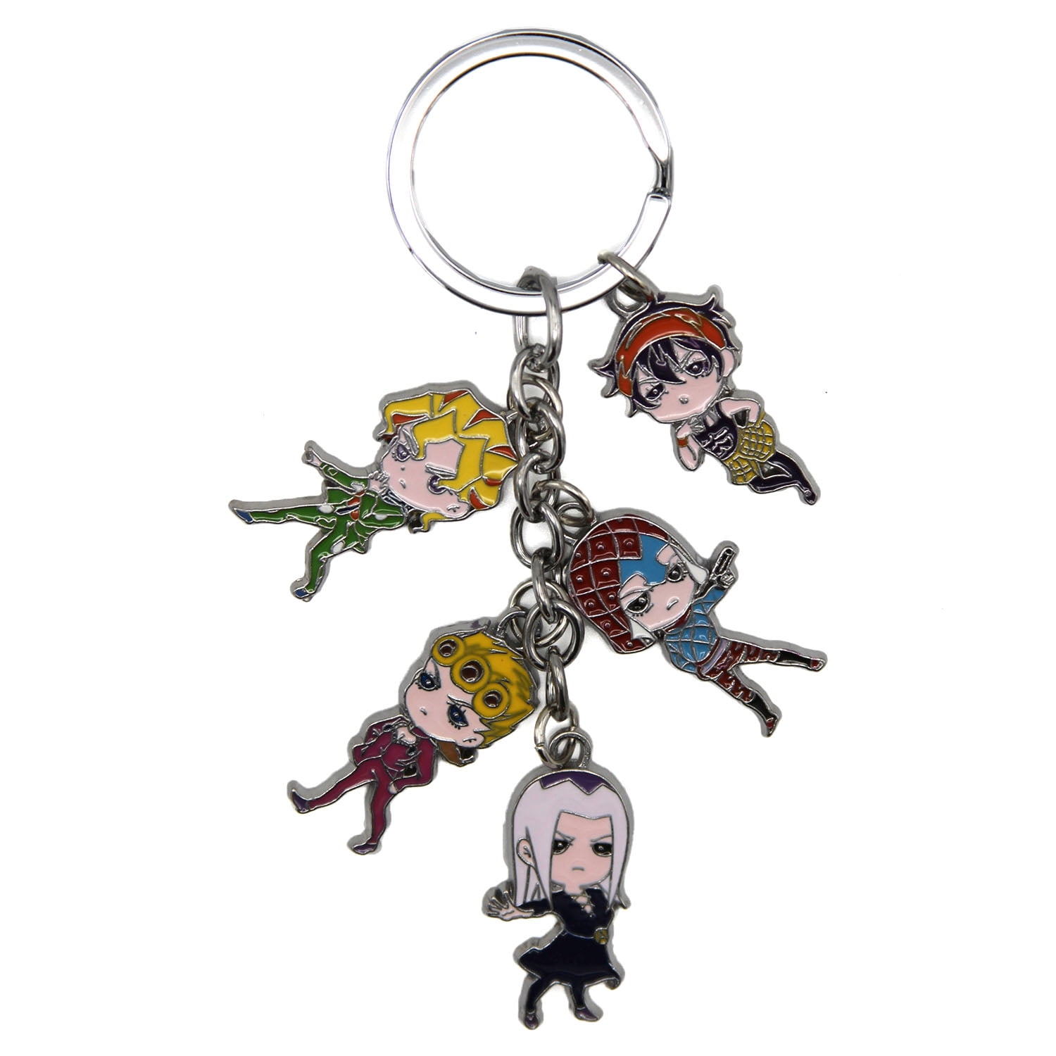 Golden Wind Characters - Jojo's Bizarre Adventure 1" Keychain 5 pc. Pendant