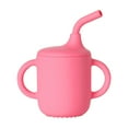 thumbnail image 4 of JLFNYA Silicone Baby Straw Cup for Baby,Spill Proof Toddler Transition Sippy Cup with Straw and Handles,Baby Straw Cup for 6 12 18 Months,First Training Cup,Water Drinking Cup for Toddlers, 4 of 5