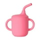 thumbnail image 1 of Vaso de silicona de grado alimenticio con pajita y asas para bebés | Diseño antiderrames y a prueba de fugas | Vaso de entrenamiento extraíble para bebés de 4 meses o más | Apto para lavavajillas y, 1 of 5