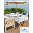 thumbnail image 5 of Outdoor Tablecloth with Umbrella Hole for Patio/Picnic/Party/Camping, Coastal Strafish Waterproof Table Cloth Rectangle Table Cover Washable, Summer Ocean Marine Starfish Wooden Gray (60"x 84"), 5 of 8