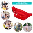 thumbnail image 5 of Riñonera deportiva de moda, bolso bandolera impermeable para exteriores, riñonera para teléfono móvil, color rojo, 5 of 5