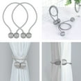 thumbnail image 2 of Efavormart Pack of 2 Silver Magnetic Curtain Tie Backs for Window Curtains and Drapes Tiebacks Convenient Drape Decorative Rope Holdback Holder, 2 of 5