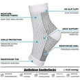 4Pairs Ankle Compression Sleeve Open Toe Сompression Socks for Swelling