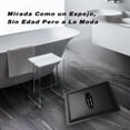 thumbnail image 3 of Regadera Cuadrada Baño 8 Solvex Negro Mate + Brazo Chapetón, 3 of 5