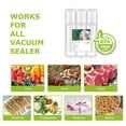 thumbnail image 4 of Bonsenkitchen Vacuum Sealer Bags, 6 Pack 3 Rolls 11" x 20' + 3 Rolls 8" x 20' Food Sealer Bags, Food Grade, BPA Free, Customized Size Vcuum Bag for Vac Storage, Meal Prep or Sous Vide Cooking, VB3211, 4 of 7