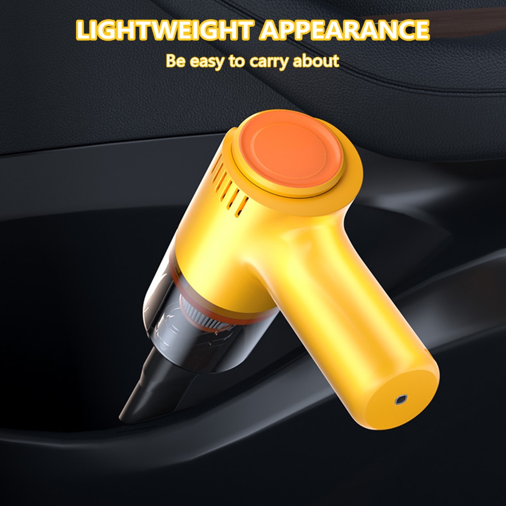 Car Vacuum Cleaner High Power Strong Suction Handheld Portable Dry Wet Cleaning