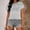 Gray-b, variant on Tsesme Stripe Printed Short Sleeve T-Shirt for Women Round Neck Pullover Casual Tee 2026 Summer Comfy Daily Tops,Green-a,XL