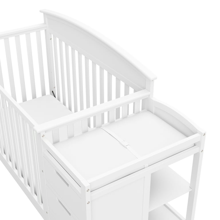 Graco Benton 4-in-1 Convertible Crib with Attached Changer and