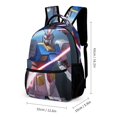 thumbnail image 2 of Mobile Suit Gundam 3 Pcs Backpack Set With Lunch Bag And Pencil Case Casual Bookbag Lunch Box Pencil Box, 2 of 8