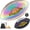 Peewee Size 3 / Black-2, variant on Football, Holographic Reflective Glowing Footballs with Pump for Kids, Teens and Adults - Synthetic Leather Outdoor All-Weather Footballs