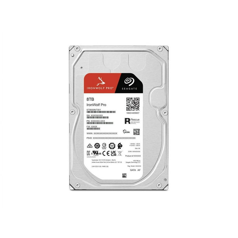 Seagate IronWolf Pro ST8000NT001 8TB 7200 RPM 256MB Cache SATA 6.0 
