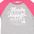 thumbnail image 4 of Inktastic Florida is My Happy Place with Palm Trees Boys or Girls Toddler T-Shirt, 4 of 5