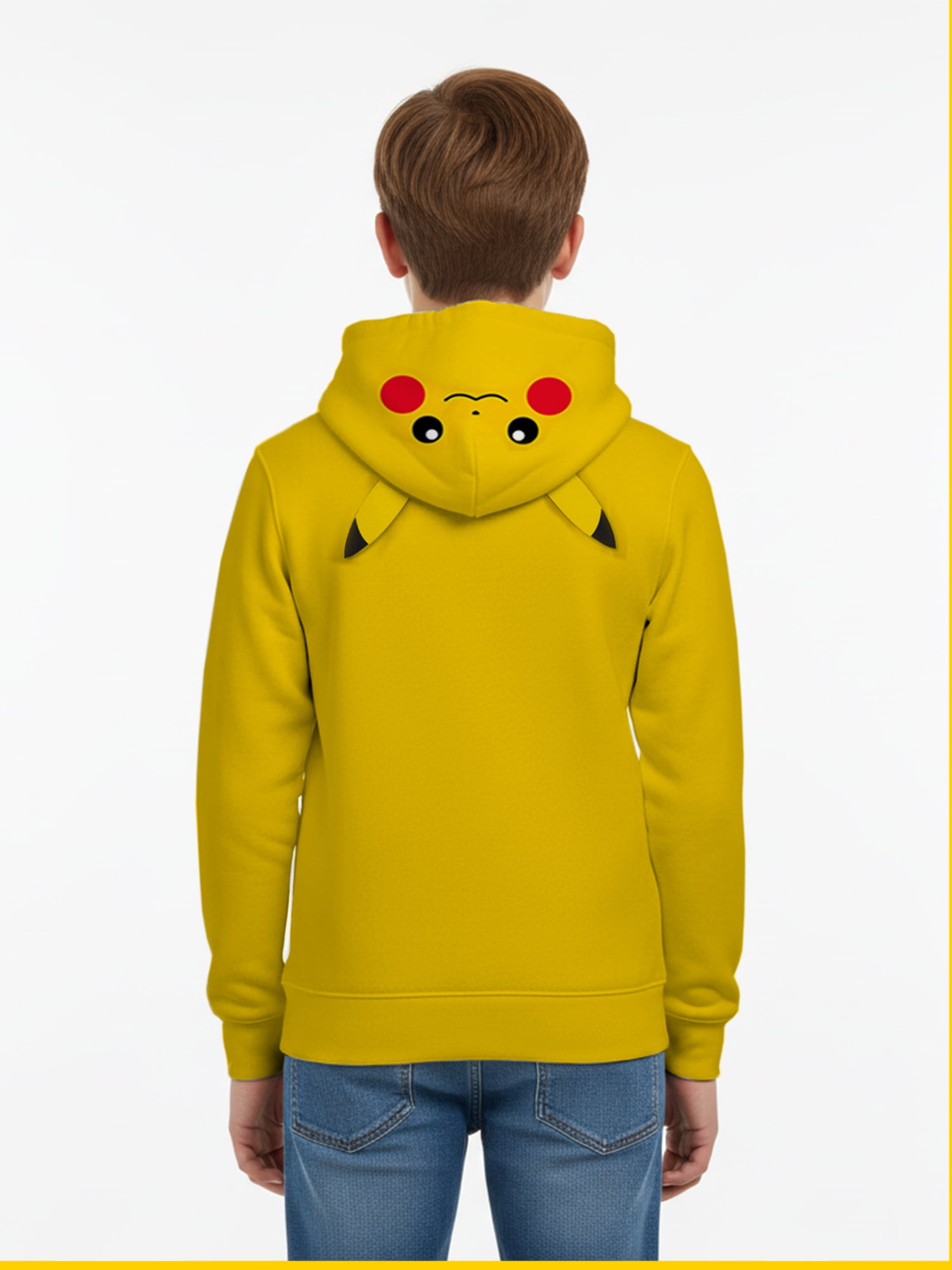 Boys, Licensed Cosplay Hoodie, Pokemon Pikachu, Sizes XS-XXL