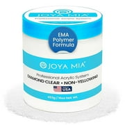 Acrylic Powder for Nails, Super Adhesion Acrylic Nail Powder, Professional Clear Acrylic Nail Powder for Flawless & Beautiful Acrylic Nail Enhancements, Diamond Clear, 16 oz - Joya Mia