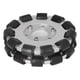 thumbnail image 3 of Reemplazo de ruedas omnidireccionales de rodillos de rodamiento de doble cinturón de aluminio de 127mm 14073, 3 of 10
