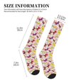 thumbnail image 2 of Lsque Butterflies and Vintage Pattern Sport Compression Socks for Men & Women 15-20 mmHg Knee High Nurse Pregnant Running Medical and Travel Athletic, 2 of 6