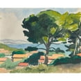 thumbnail image 2 of Albert Marquet 18x15 Gold Ornate Wood Frame and Double Matted Museum Art Print Titled - L'Estaque (1918), 2 of 4