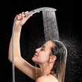 thumbnail image 1 of Pommeau de Douche avec Douchette Flexible 6 Types de Jets avec Fonction Pause, 1 of 5