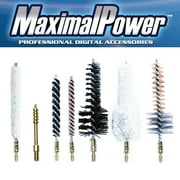 MaximalPower 7-Pack Combo of Gun Cleaning Bore Brushes | Solid Brass Jag Phosphor Bronze Nylon Cotton Chamber Brush | for (.22 Cal/5.56mm)