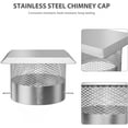 thumbnail image 4 of COZONY 10" Stainless Steel Chimney Cover, Durable Rain & Animal Guard, Rustproof & Corrosion Resistant Outdoor Use, 4 of 6