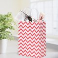 thumbnail image 4 of Party Packaging Clothing Bag, 25Pcs Small Wave Shape Kraft Paper Gift Bags with Handles Bags Recyclable Tote Bag(Red), 4 of 8