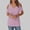 #03 Pink, variant on zfwon Women'S Casual Cold Shoulder T Shirt V Neck Short Sleeve Blouse Tunic Tops Sexy Casual Comfy T Shirt Colorblocked Gradient Print T-Shirt Pullover Tees Shirts