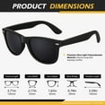 thumbnail image 6 of LINVO Classic Retro Polarized Sunglasses for Men Women Fishing Driving Hiking-2 Pairs, 6 of 6