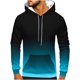 thumbnail image 1 of Sudadera con capucha para hombre, estilo casual, a la moda, con cuello redondo, bolsillos y estampado degradado, sudadera de manga larga con capucha, blusa de poliéster para hombre, 1 of 5