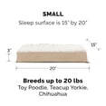 thumbnail image 3 of FurHaven Pet Products Ultra Plush Deluxe Orthopedic Pet Bed for Dogs & Cats - Cream, Small, 3 of 12