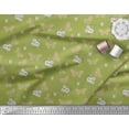 thumbnail image 2 of Soimoi Georgette Viscose Fabric Leaves,Floral & Butterfly Print Fabric by the Yard 42 Inch Wide, 2 of 3