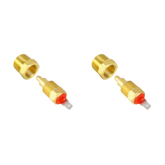 relayinert Metal 3/8 NPT Engine Radiator Temperature Thermo Sensor 185°C On/175°C for Off Off Switch Thermostat 2Set