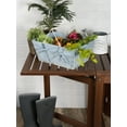 thumbnail image 3 of 16" Washed Denim Blue and Antique White Home Essentials and Collectibles Chicken Wire Egg Basket, 3 of 3