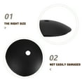 thumbnail image 3 of HOMEMAXS 2 Pcs Toilet Brush Anti-fouling Sheet 10.20X10.20X2.10CM Black, 3 of 8
