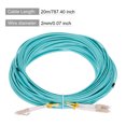 thumbnail image 2 of Uxcell 20 Meters 65.6Ft Fiber Patch Cable Multimode LC-LC OM3 LSZH Fiber Optic Jumper Green For Network Transceiver,1Pcs, 2 of 6