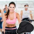 thumbnail image 3 of SWETRACE Padded Bike Seat Cover 1Set Durable and Easy to Use Black Thicken Silicone, 3 of 8
