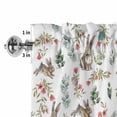 thumbnail image 4 of Bunny Floral Easter Rod Pocket Curtain Valance, Elegant Pastoral Spring Floral Farmhouse Window Valance for Living Room, Bedroom, Kitchen 42"W x 18"L, 4 of 9