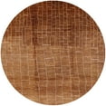 thumbnail image 1 of Ahgly Company Machine Washable Indoor Round Industrial Modern Mahogany Brown Area Rugs, 7' Round, 1 of 7