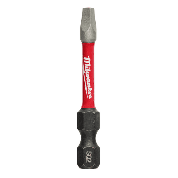 Milwaukee Tool SHOCKWAVE 2”Impact Square Recess #2 Power Bits (25 PK)